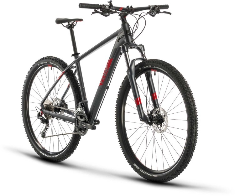 cube mountain bike black and red