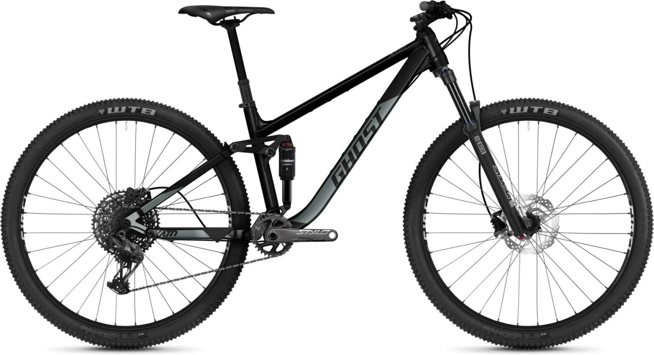 Ghost Kato FS Essential black / green bay metallic matt 2023 - Fully Mountainbike