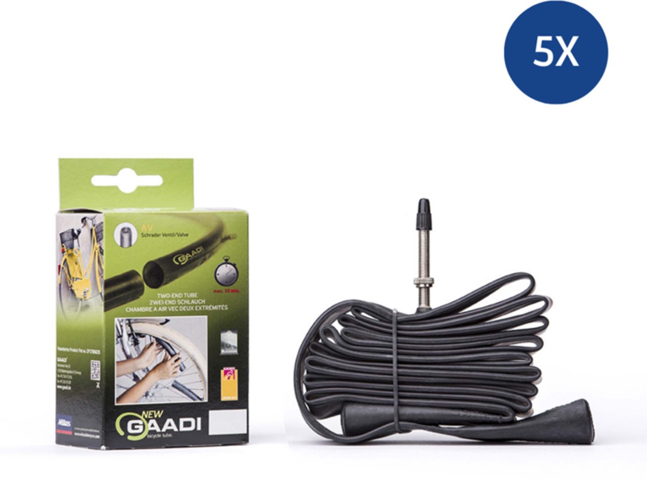 Gaadi Tube GAADI, 28" 40/47-622/635 french. Valve 47mm