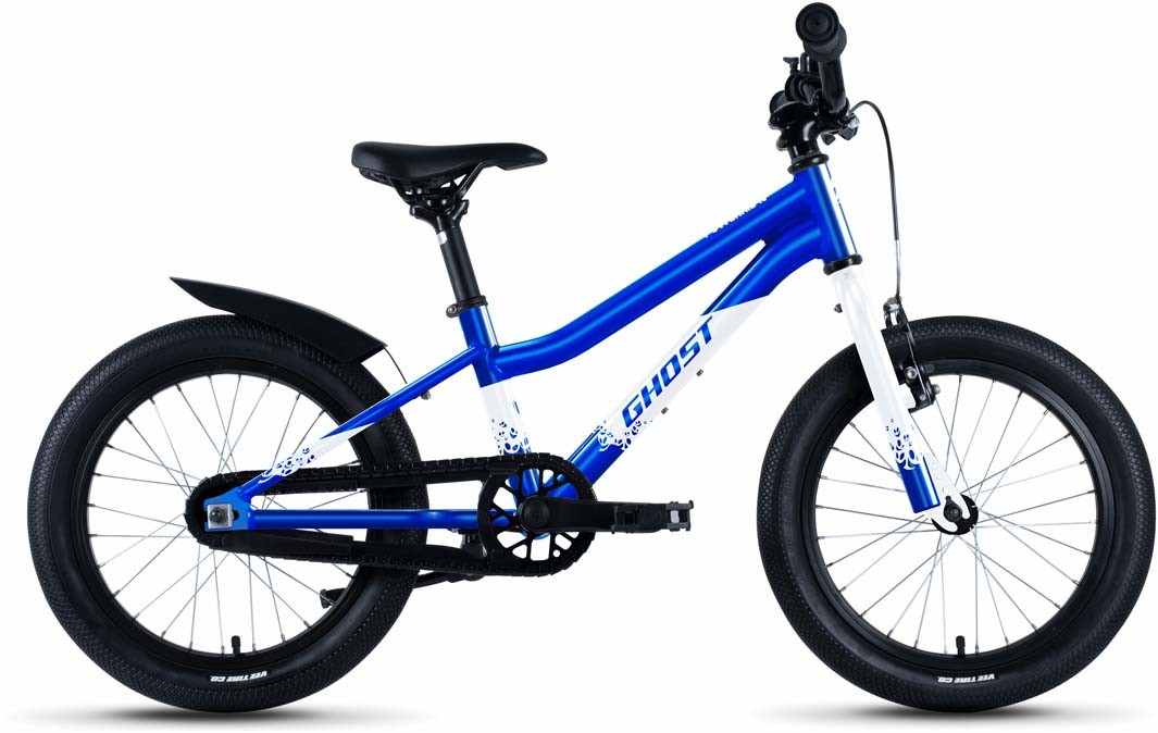 Ghost Powerkid 16 candy blue / pearl white glossy 2023 - Kid Bike 16 Inches