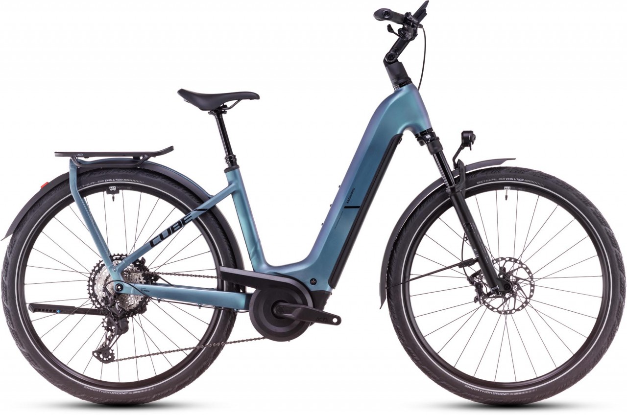 Cube Kathmandu Hybrid SLX 800 smaragdgrey n black 2025 - Touring E-Bike Easy Entry