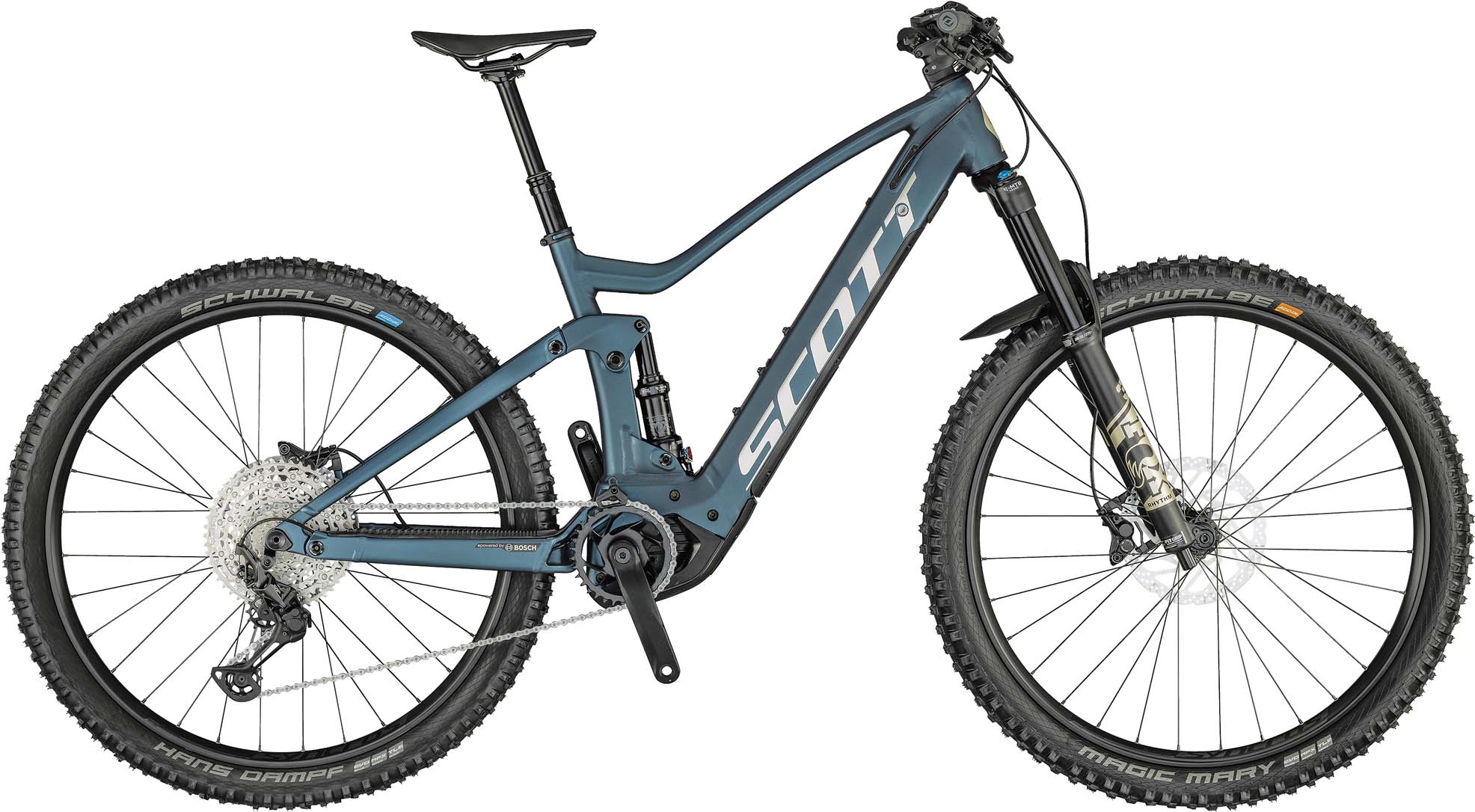 blue black bike
