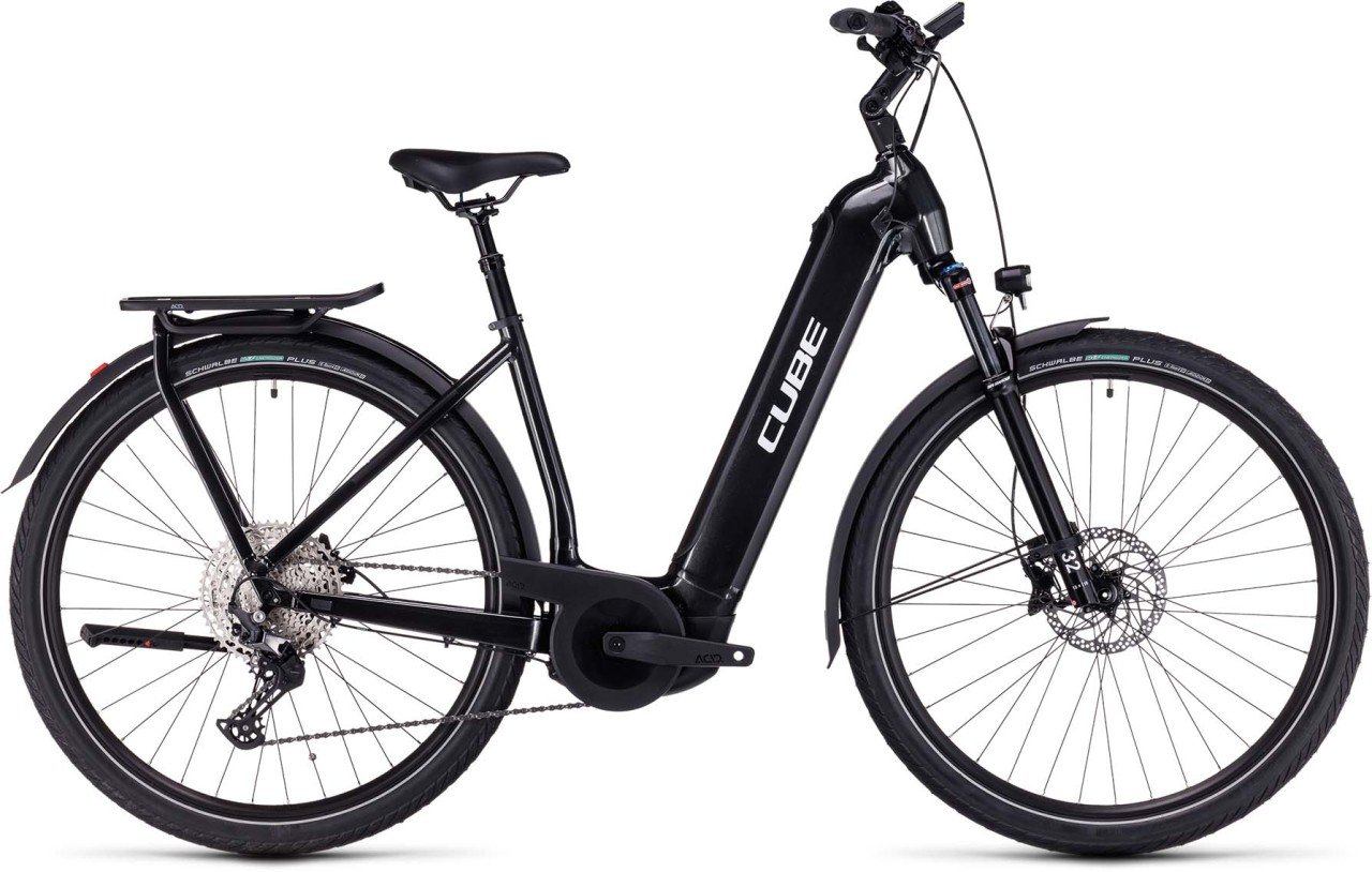 Cube Kathmandu Hybrid EXC 750 grey n silver 2023 - Touring E-Bike Easy Entry - with damages in paintwork