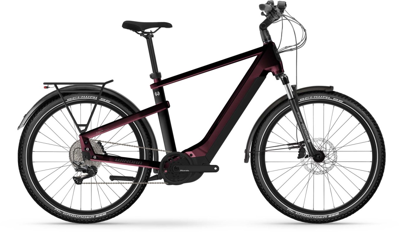 Winora Yakun X10E darkred 2023 - Touring E-Bike Men