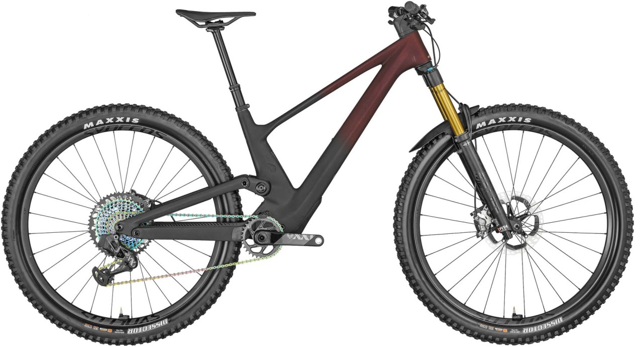 Red and black scott mountain bike 2025