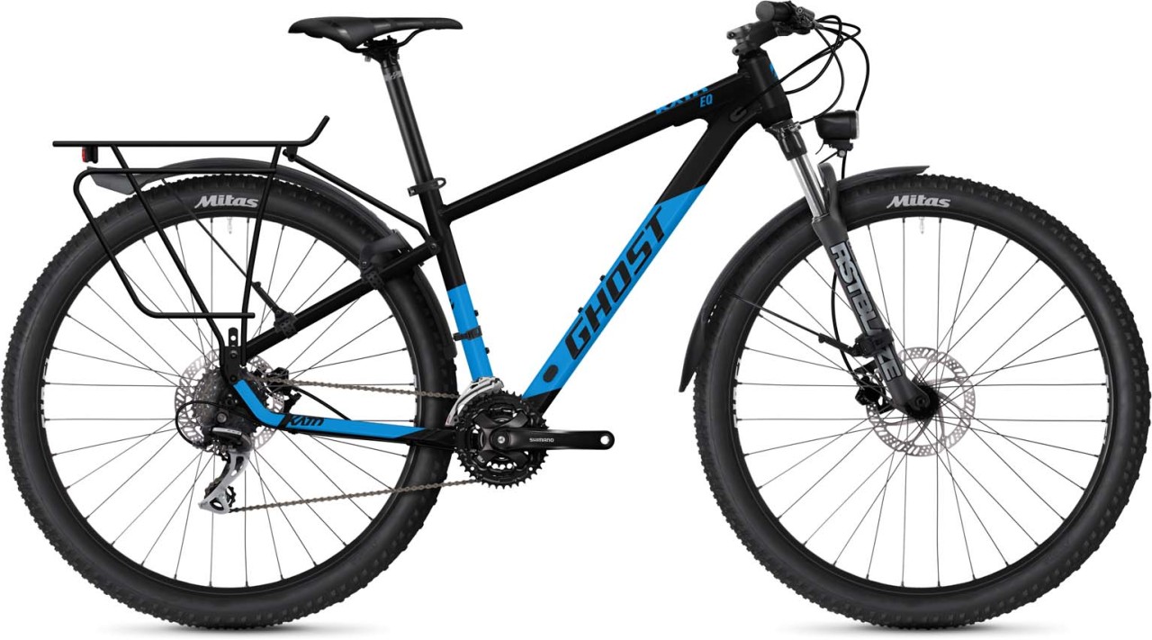 Ghost Kato EQ 29 AL black / bright blue matt 2023 - Hardtail Mountainbike