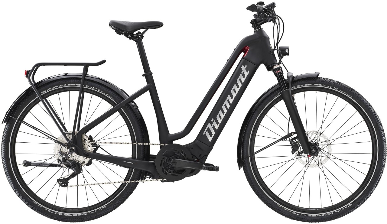 Diamant Zouma Deluxe+ TIE Tiefschwarz 2022 - Touring E-Bike Easy Entry