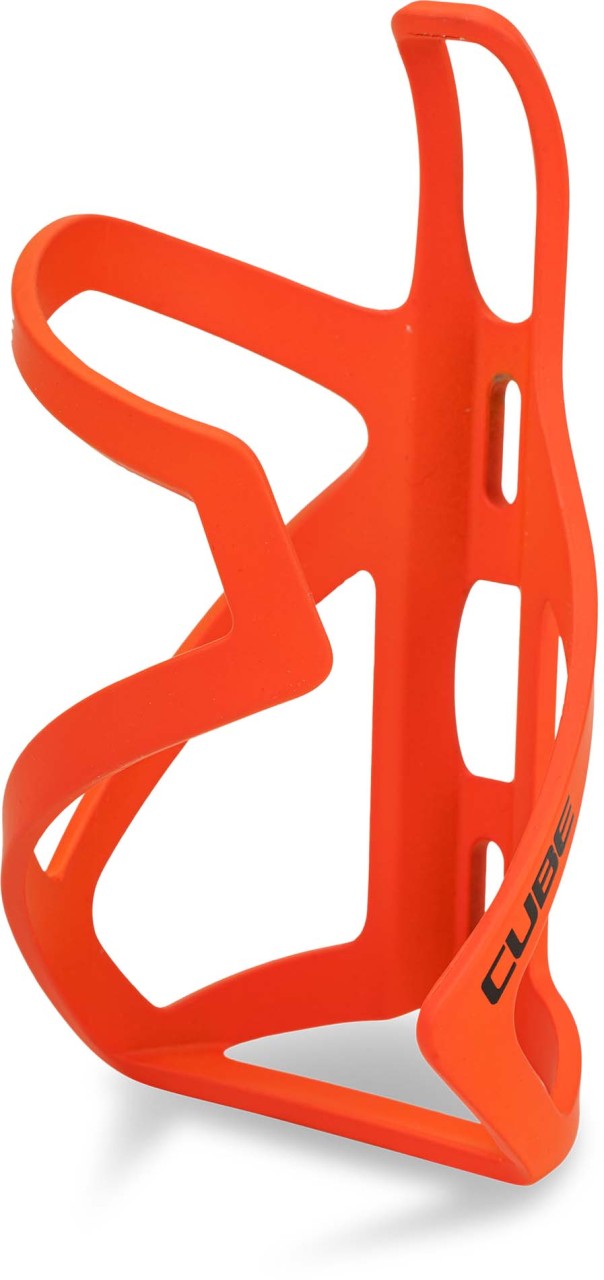 Cube Bottle cage HPP Sidecage - matt orange'n'glossy black