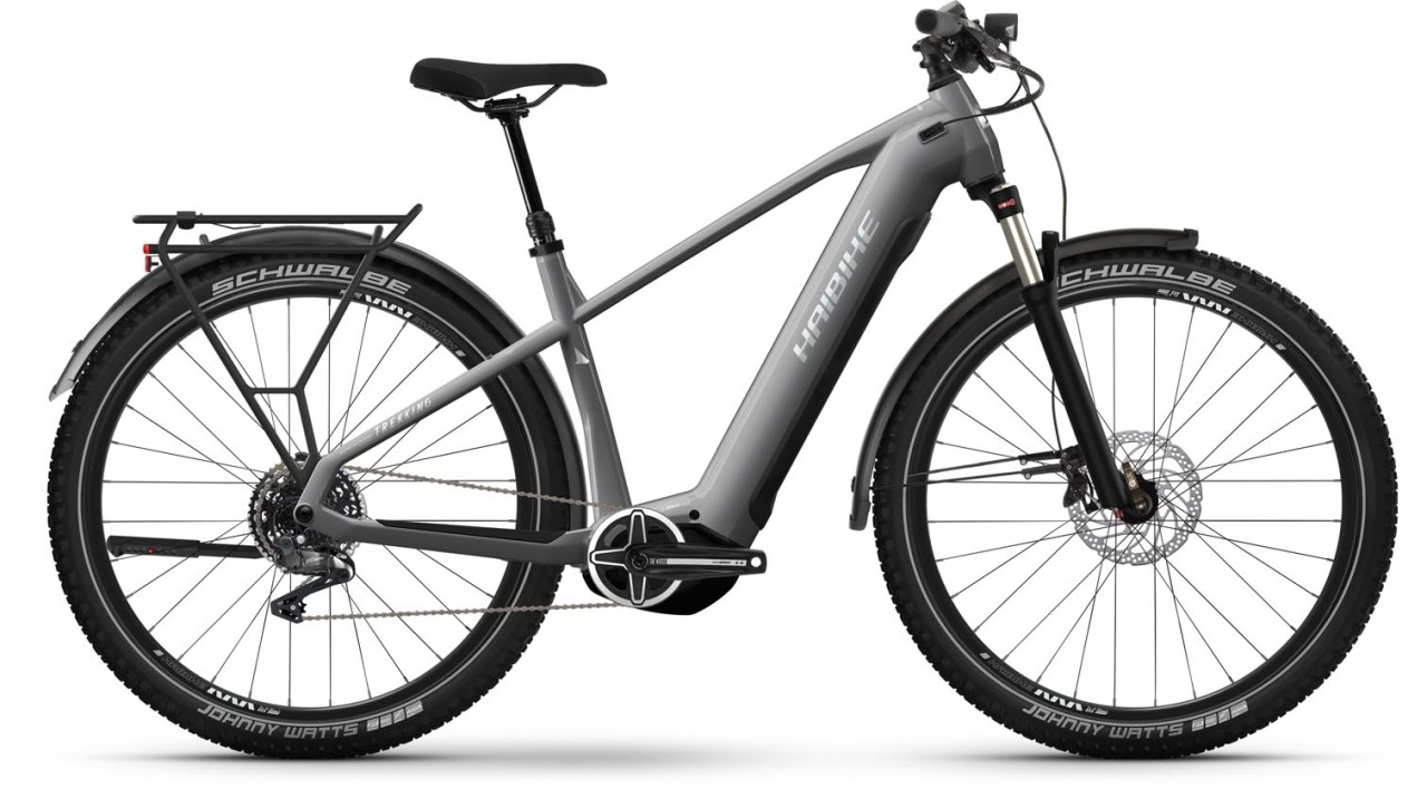 Haibike Trekking 7 urban grey / white gloss 2024 - Touring E-Bike Men