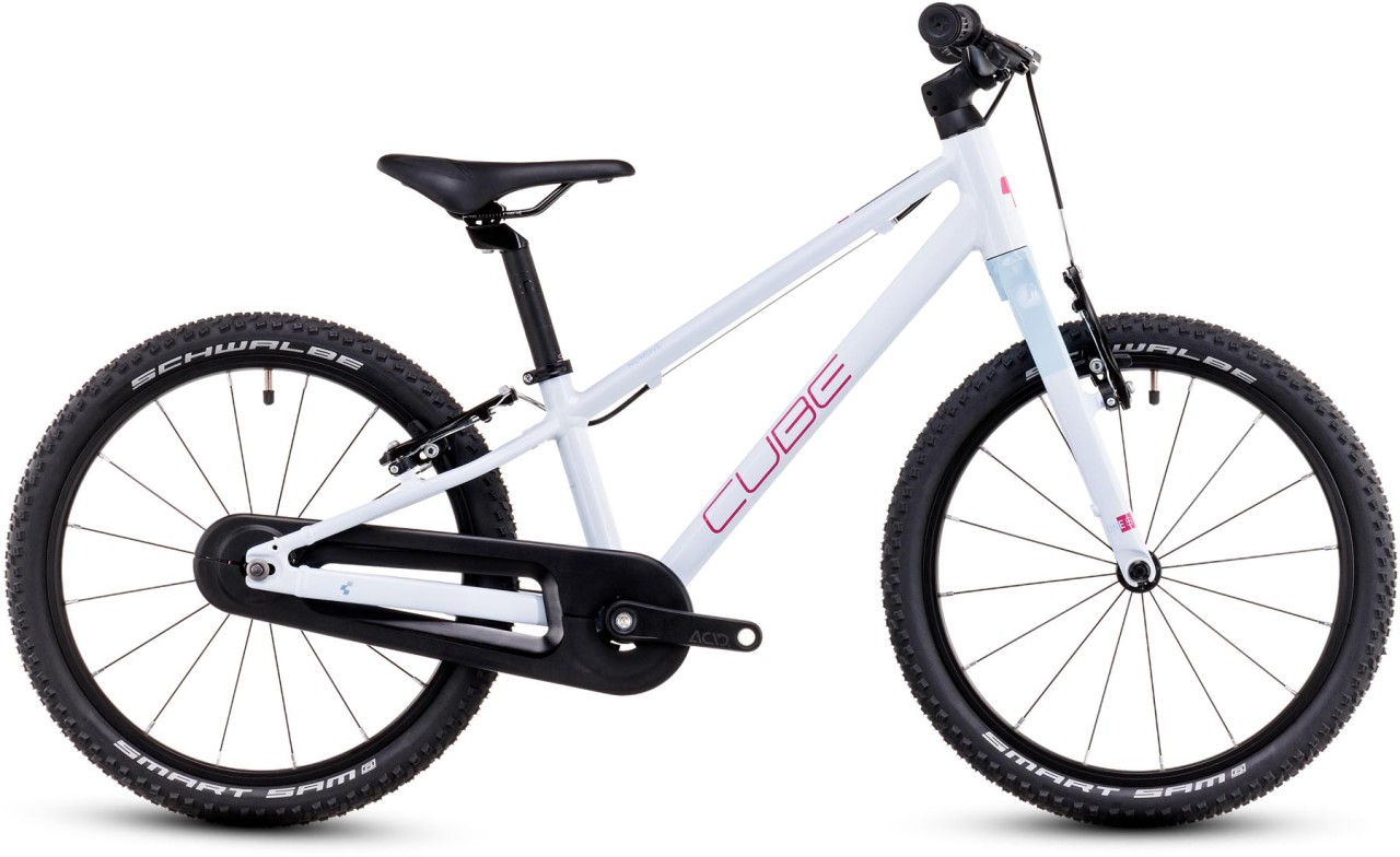 Cube Numove 180 flashwhite n pink 2024 - Kid Bike 18 Inches