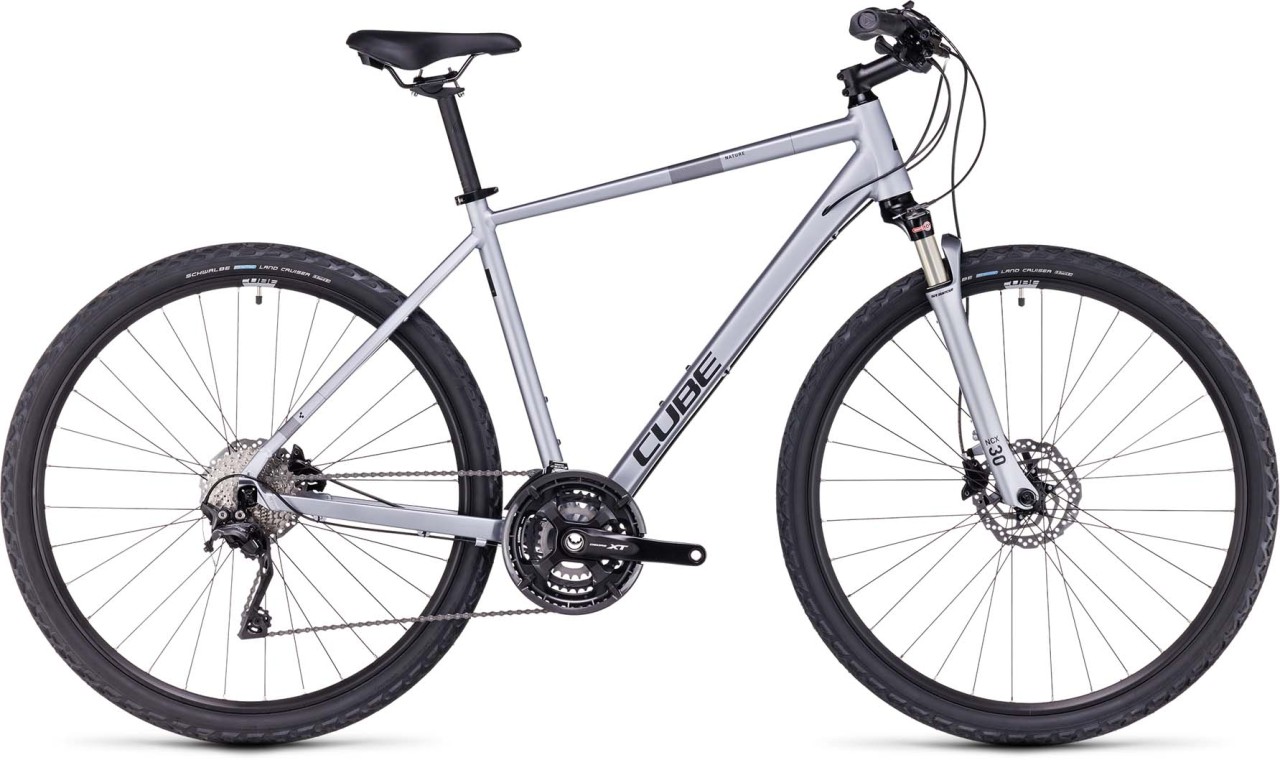 Cube Nature EXC polarsilver n black 2023 - Cross Bike Men