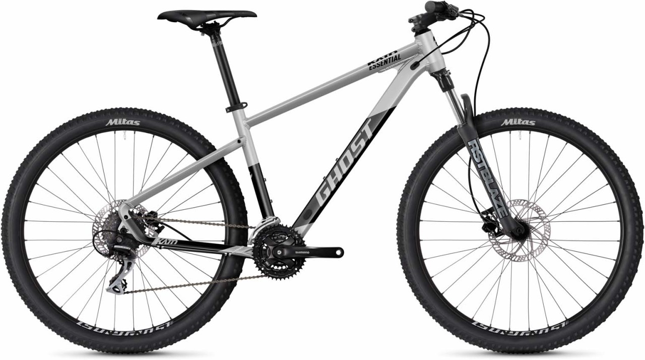 Ghost Kato Essential 27.5 AL light grey / black matt 2023 - Hardtail Mountainbike