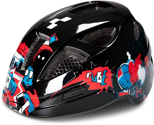 Cube Helmet LUME black graffiti