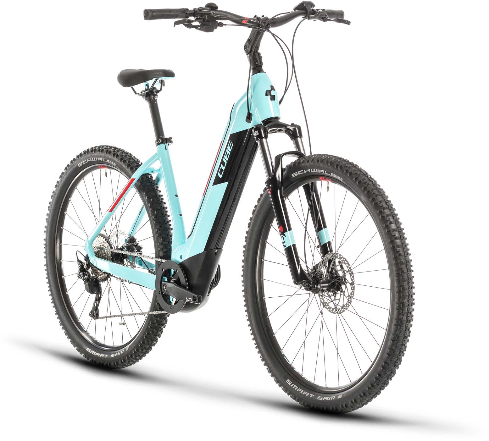 Cube Nuride Hybrid Pro 625 Glacierblue N Red 2020 E Bike Hardtail Mtb Mhw