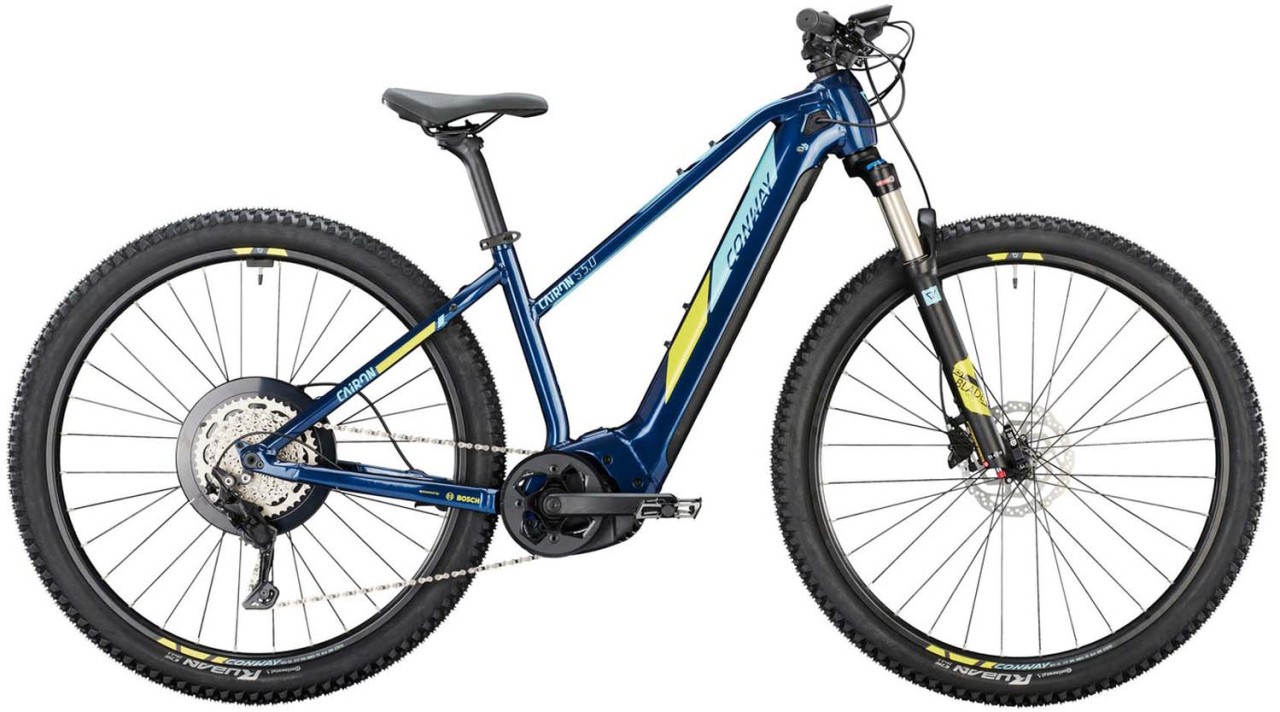 Conway Cairon S 5.0 750 darkblue metallic / lightblue 2022 - Damen E-Bike Hardtail Mountainbike Women