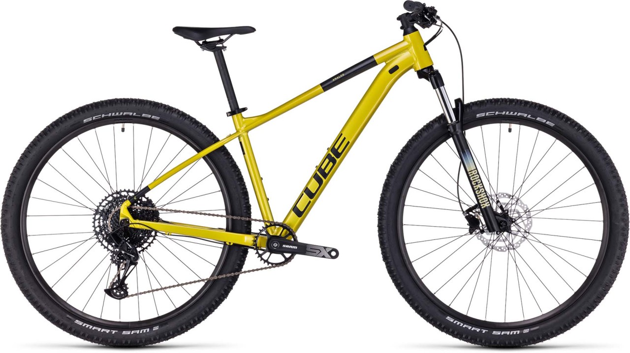 Cube Analog flashlime n black 2023 - Hardtail Mountainbike