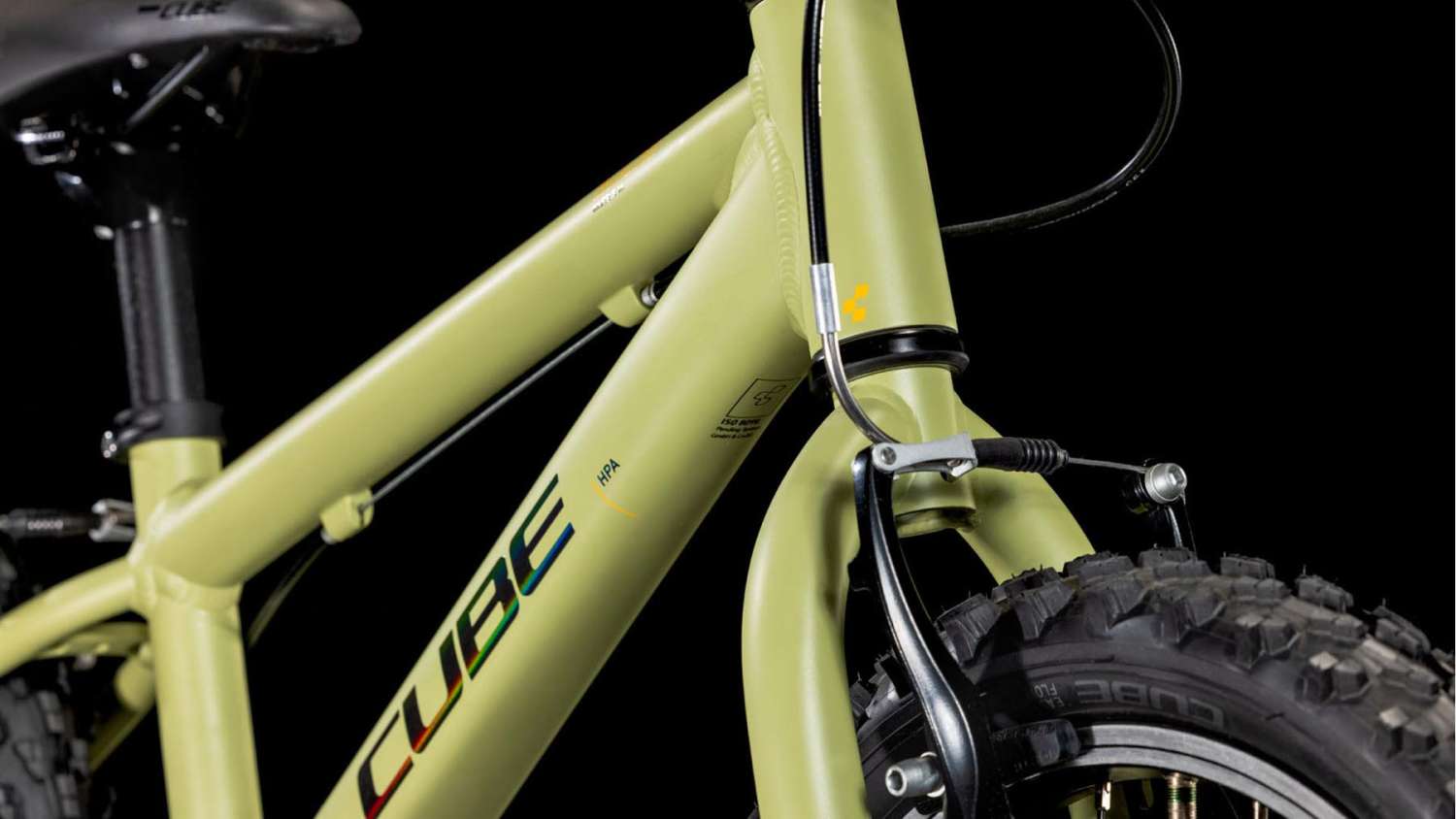 Cube Acid 160 lightolive n orange 2025 Kid Bike 16 Inches MHW