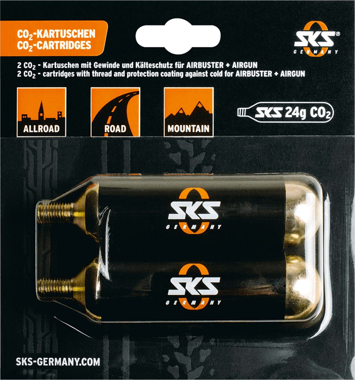 SKS Replacement cartridges (24g) for AIRBUSTER Set of 2