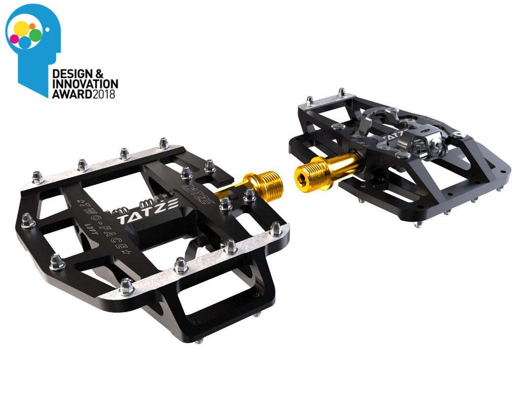 Tatze Two-Face Ti Pedals with Titanium Axle