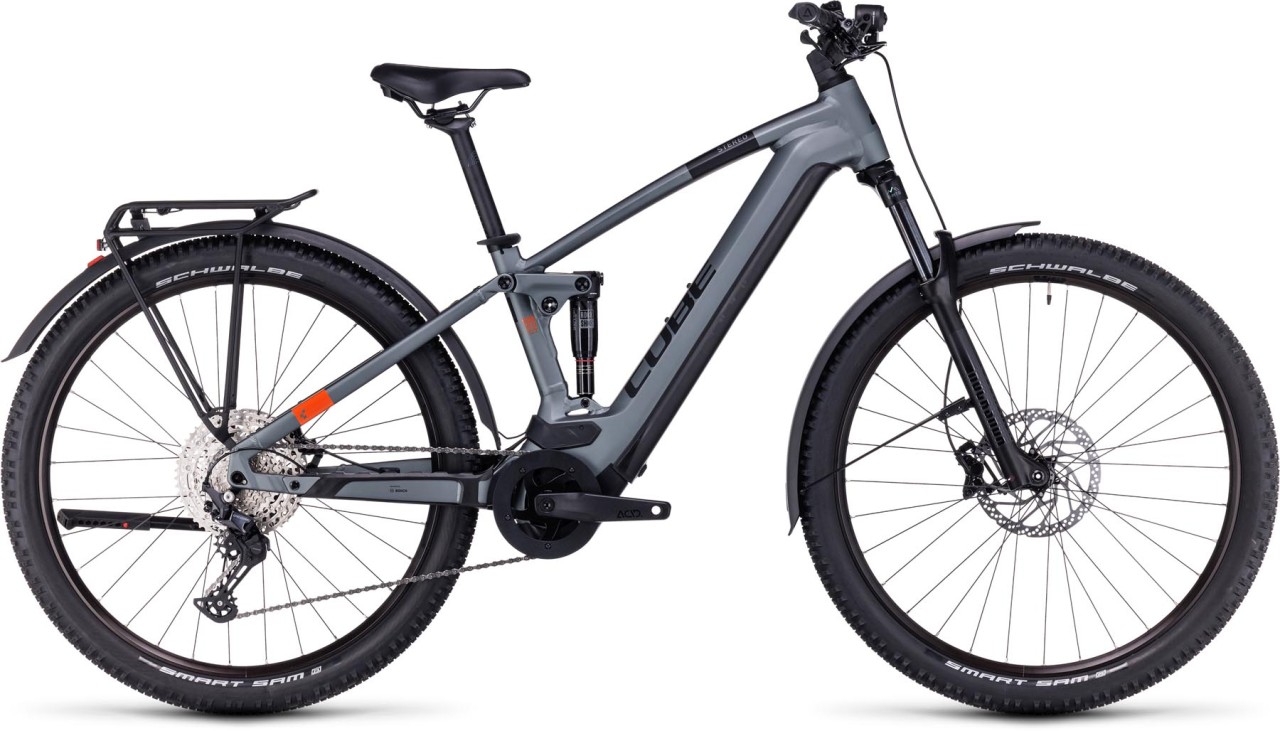 Cube Stereo Hybrid 120 Pro 750 Allroad flashgrey n orange 2024 - E-Bike Fully Mountainbike