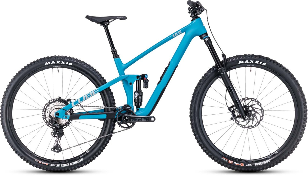 Cube Stereo ONE55 C:62 SLX 29 bondiblue n grey 2023 - Fully Mountainbike