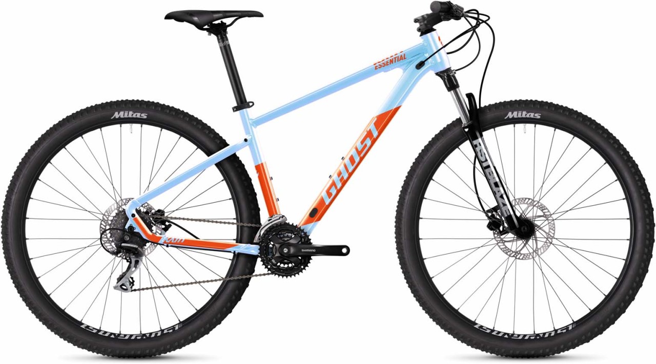 Ghost Kato Essential 29 AL baby blue pearl / dark orange glossy 2023 - Hardtail Mountainbike