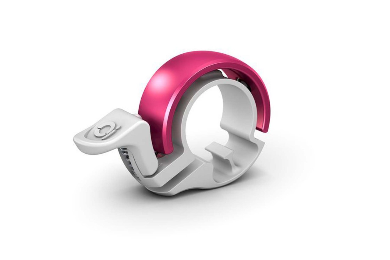 Knog Bell Oi small white/pink | handlebar diameter: 22.2 mm