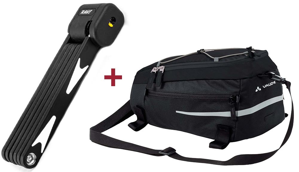 Silkroad M - carrier bag + RAVE folding lock Ultimate Pro 8