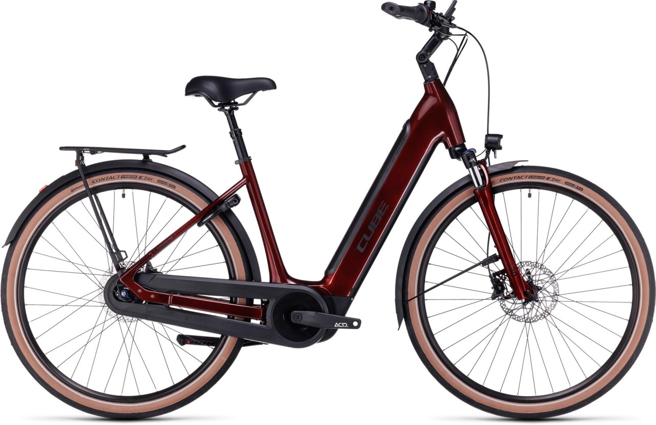 Cube Supreme Hybrid Pro 625 26" red n black 2024 - E-Bike Trekkingrad Tiefeinsteiger