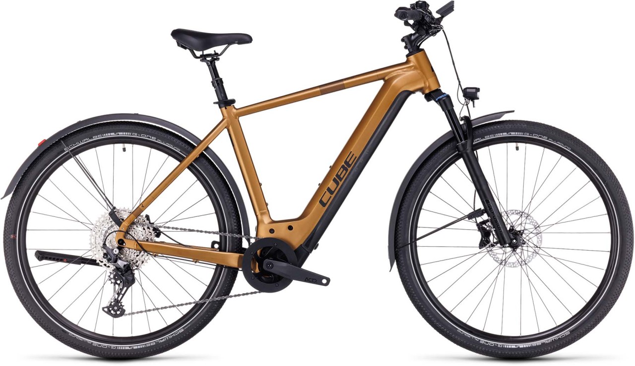 Cube Nuride Hybrid EXC 625 Allroad caramel n black 2023 - Touring E-Bike Men