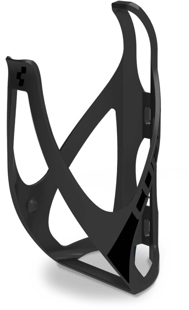 Cube HPP bottle cage matt irridium n glossy black