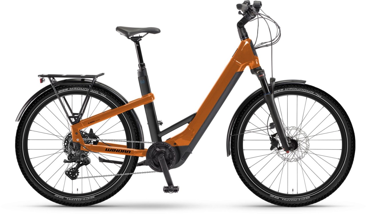 Winora Yakun X10 ginger gloss 2024 - Touring E-Bike Easy Entry