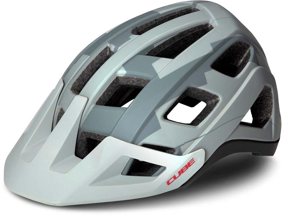 Cube Helmet BADGER grey camo