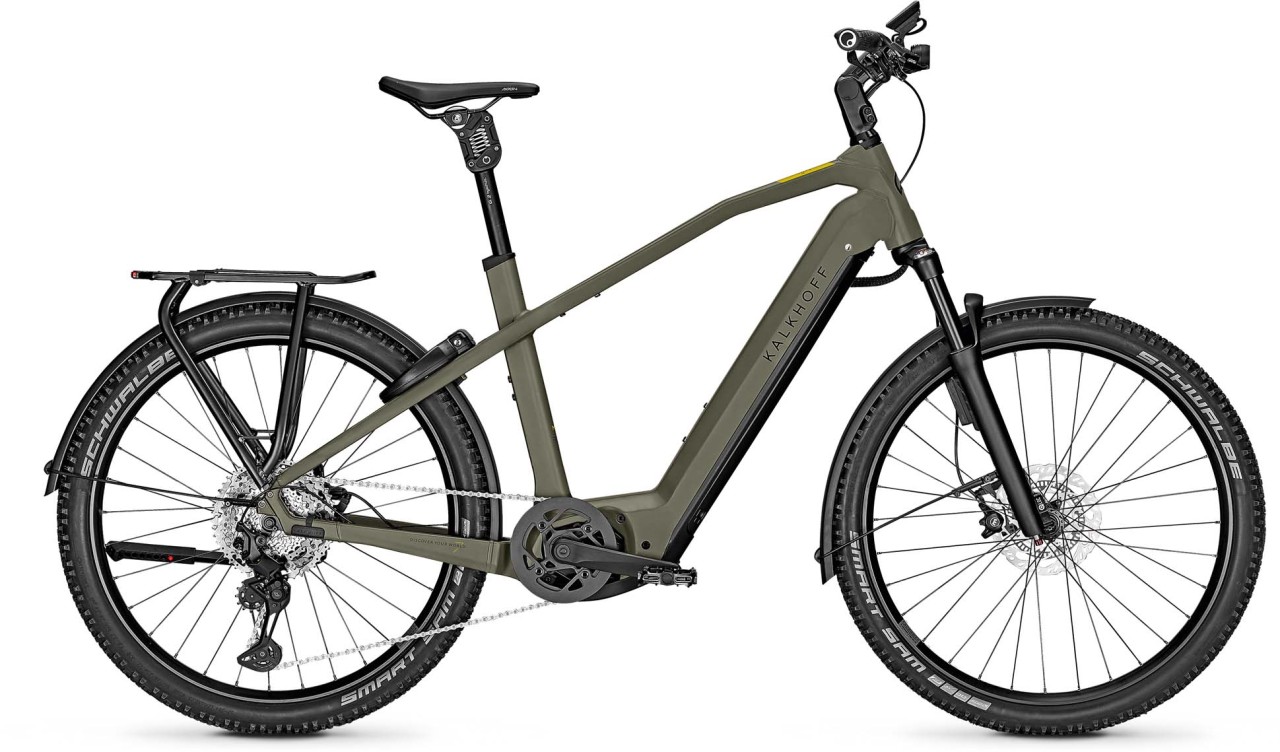 Kalkhoff Entice 7.B Advance+ ABS urbangreen matt 2023 - E-Bike Hardtail Mountainbike - with damages in paintwork