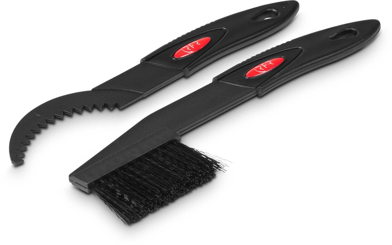 RFR Tooth rim brush and scraper set black