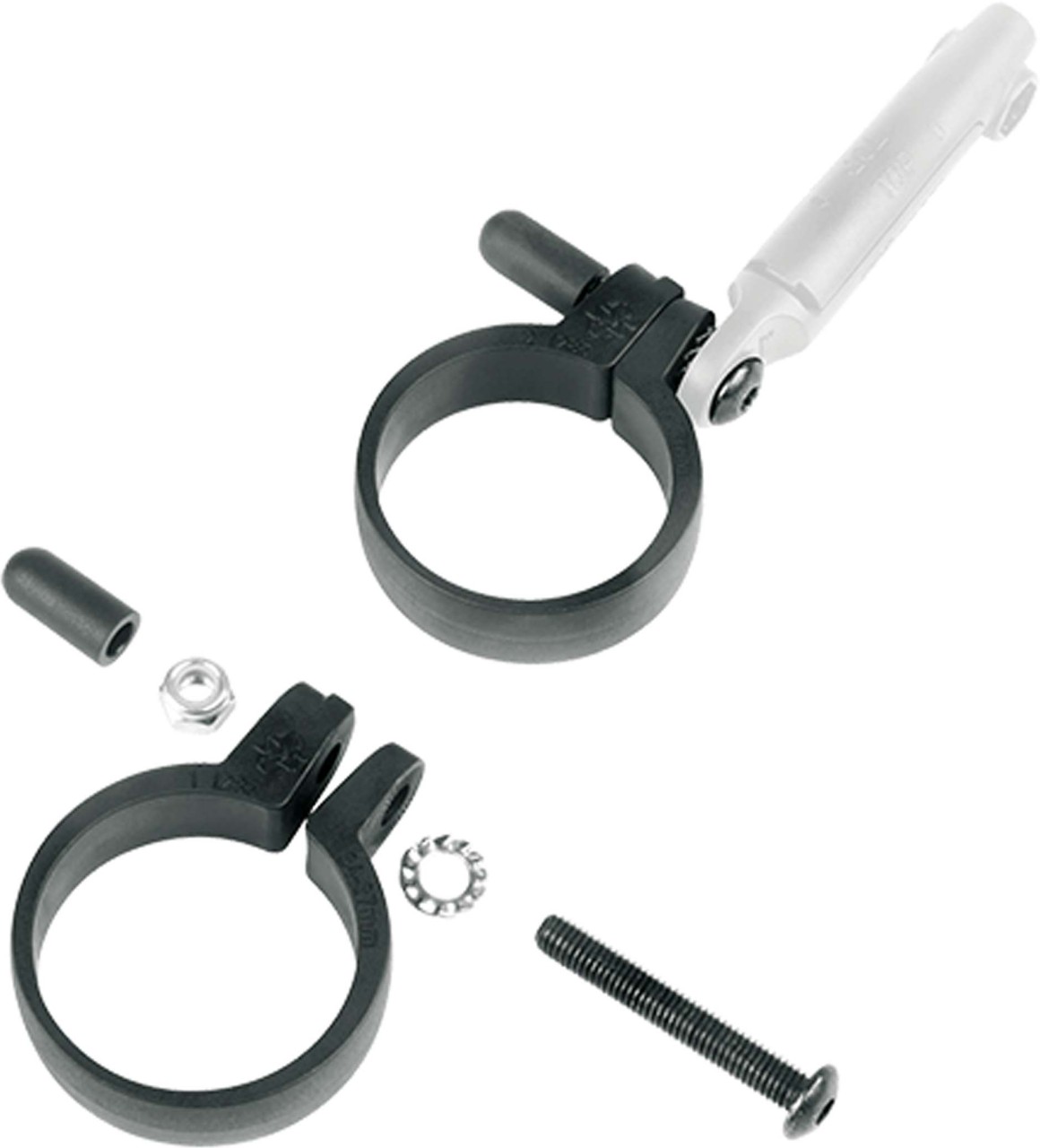 SKS Strut mounting clamps 2 pcs. 34,5-37,5mm