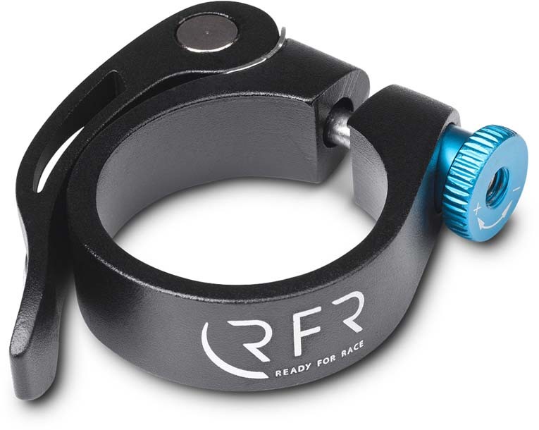 RFR Seat clamp with quick release 34.9 mm black n blue