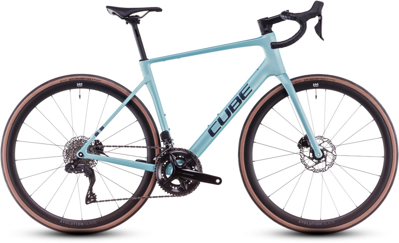 Cube Attain C:62 SLX lagoon n black 2025 - Road Bike Carbon