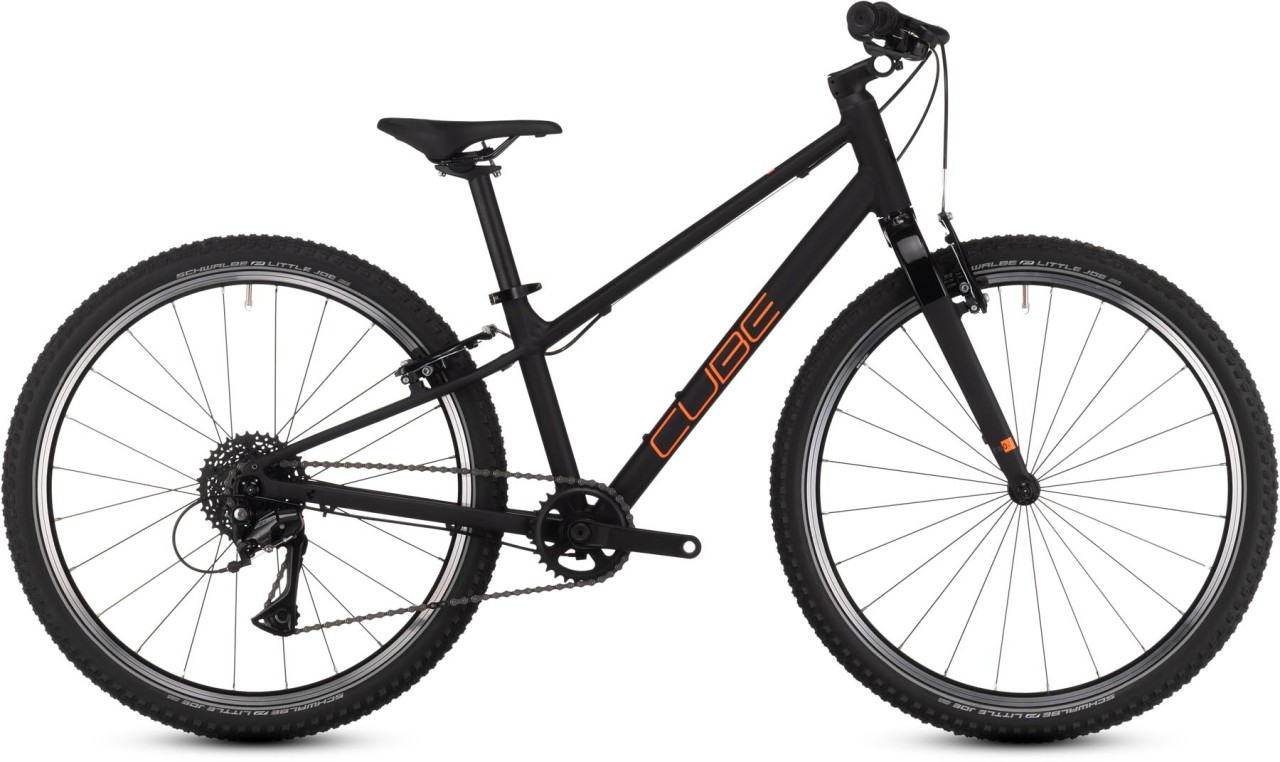 Cube Numove 240 black n orange 2024 - Kid Bike 24 Inches