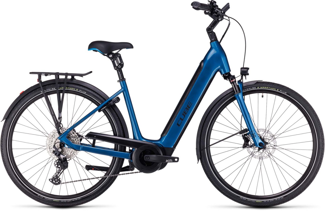 Cube Supreme Sport Hybrid EXC 625 blue n black 2023 - Touring E-Bike Easy Entry