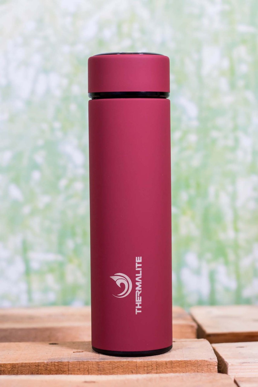 Thermalite insulated bottle 500ml in a noble Bordeaux red