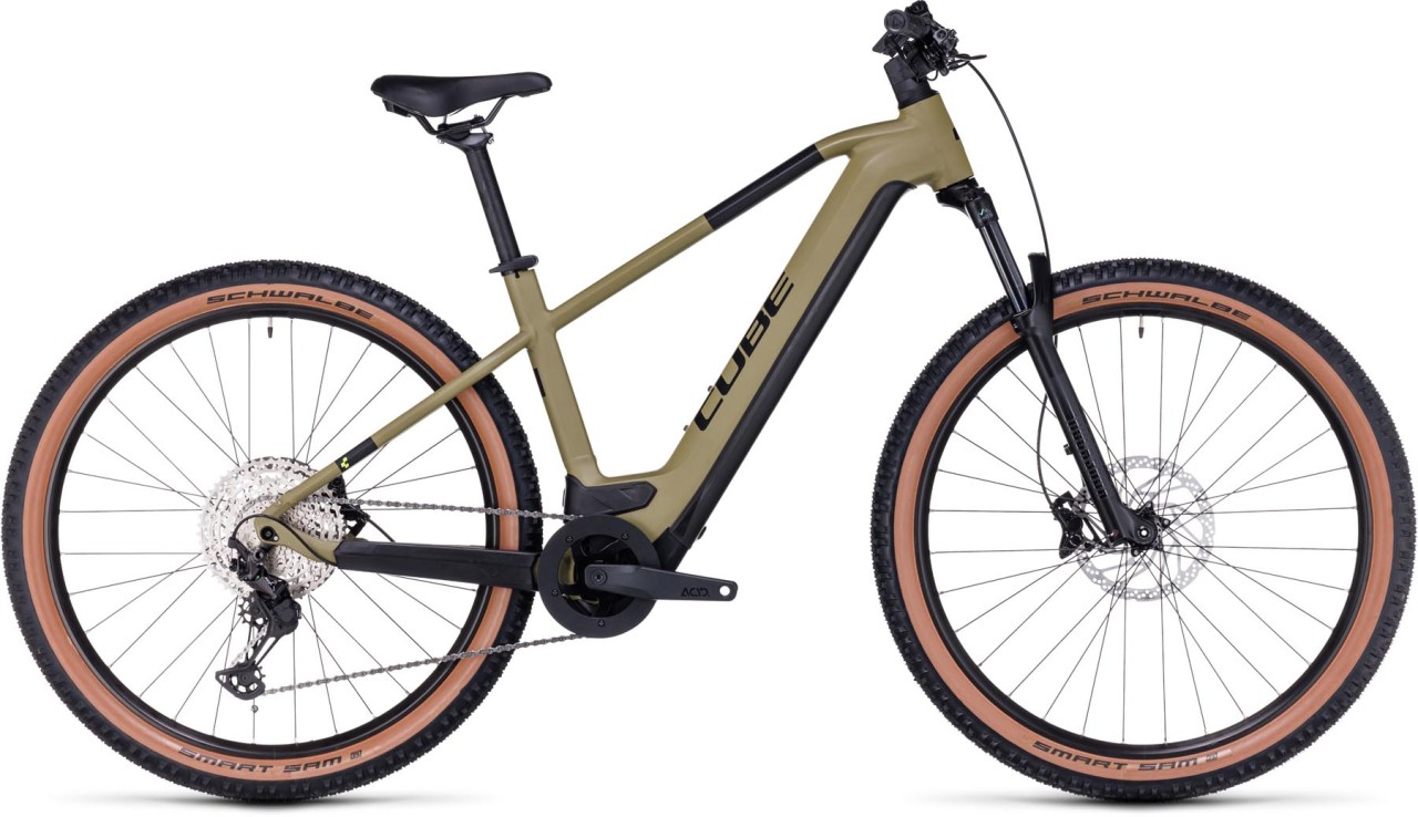 Cube Reaction Hybrid Race 625 olive n green 2024 - E-Bike Hardtail Mountainbike