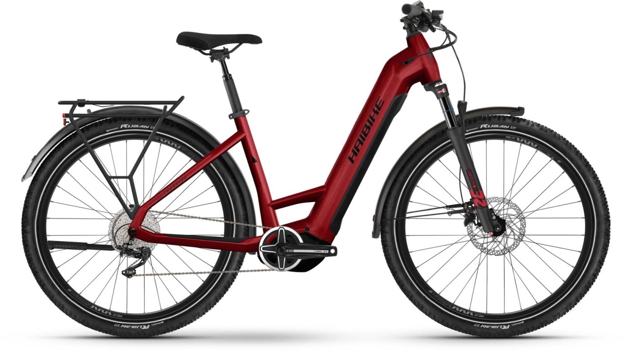 Haibike Trekking 5 dynamite red/black gloss 2023 - Touring E-Bike Easy Entry