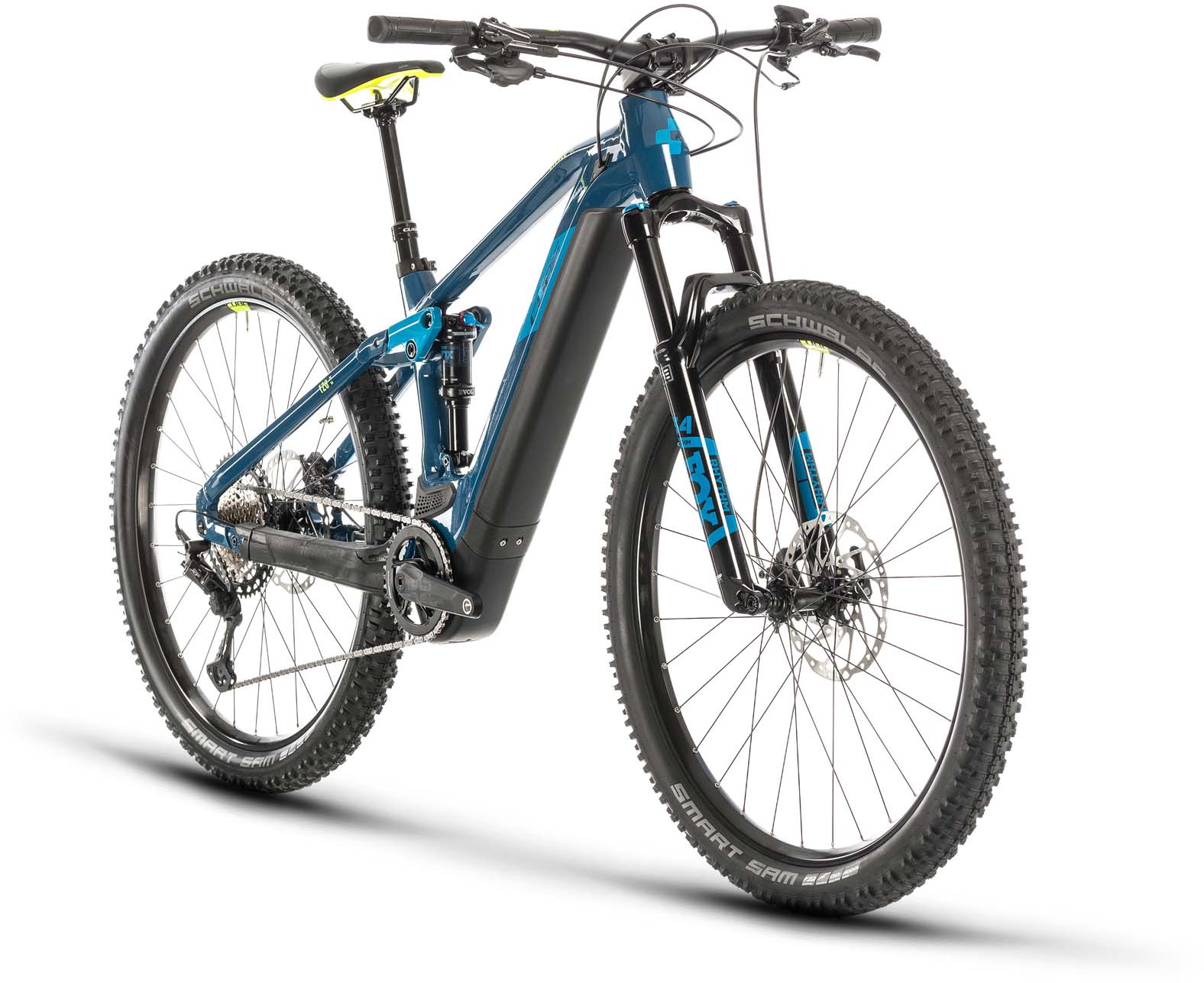 mountain bike green and black