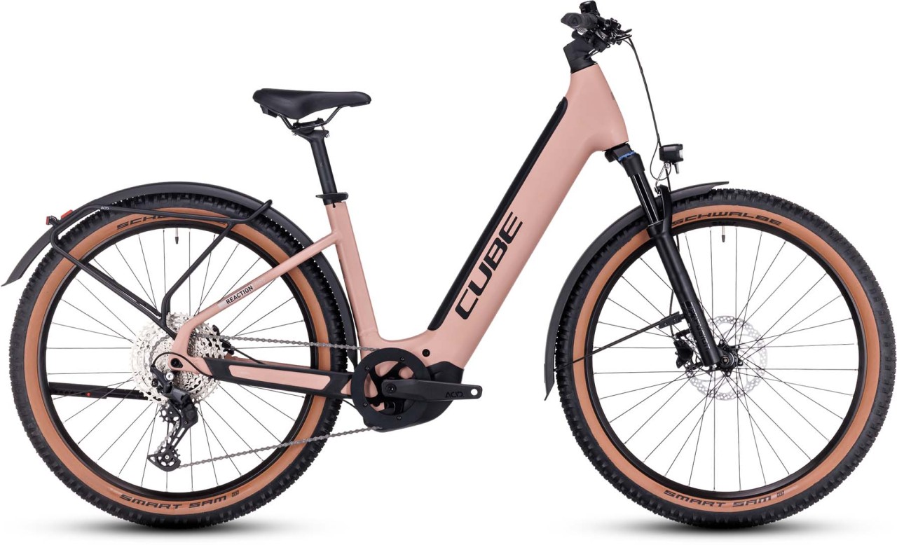 Cube Reaction Hybrid Pro 625 Allroad blushrose n silver 2023 - E-Bike Hardtail Mountainbike Easy Entry