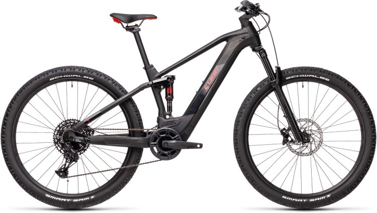 cube mountain bike black and red