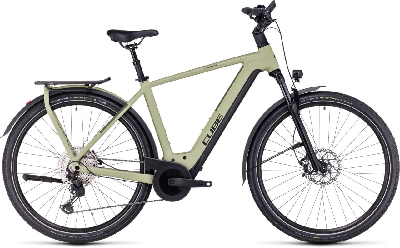 Cube Kathmandu Hybrid SLX 750 green n olive 2024 - E-Bike Trekkingrad Herren