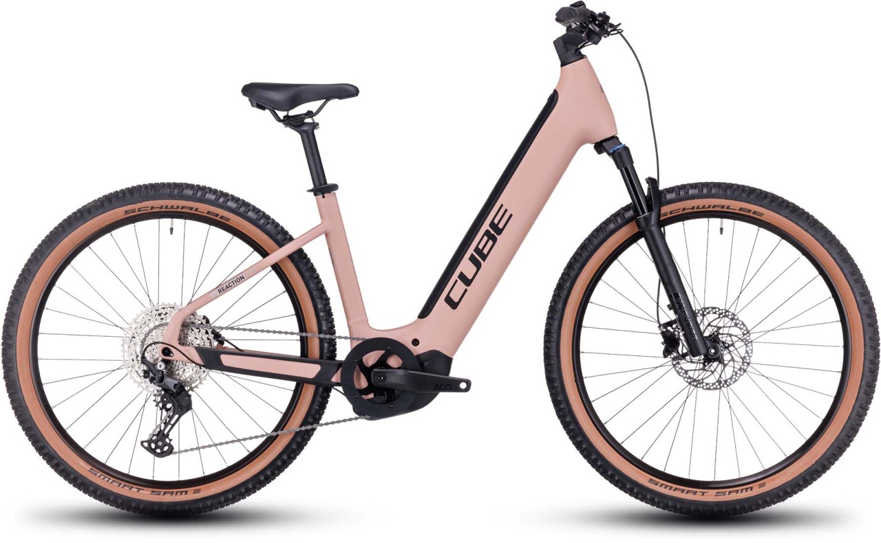 Cube Reaction Hybrid Pro 750 blushrose n silver 2023 - E-Bike Hardtail Mountainbike Easy Entry