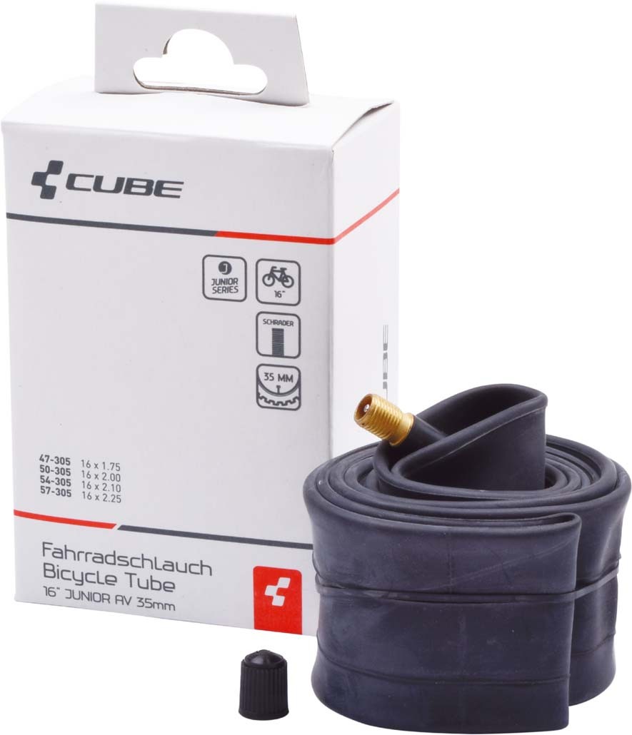 Inner tube 16" JUNIOR/MTB AV 35mm black