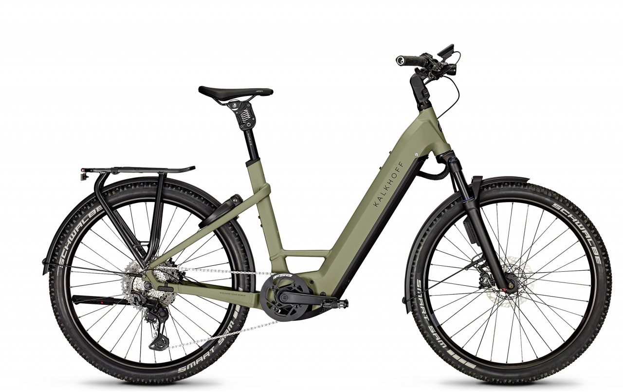Kalkhoff Entice 7.B Advance+ ABS urbangreen matt 2023 - E-Bike Hardtail Mountainbike Easy Entry